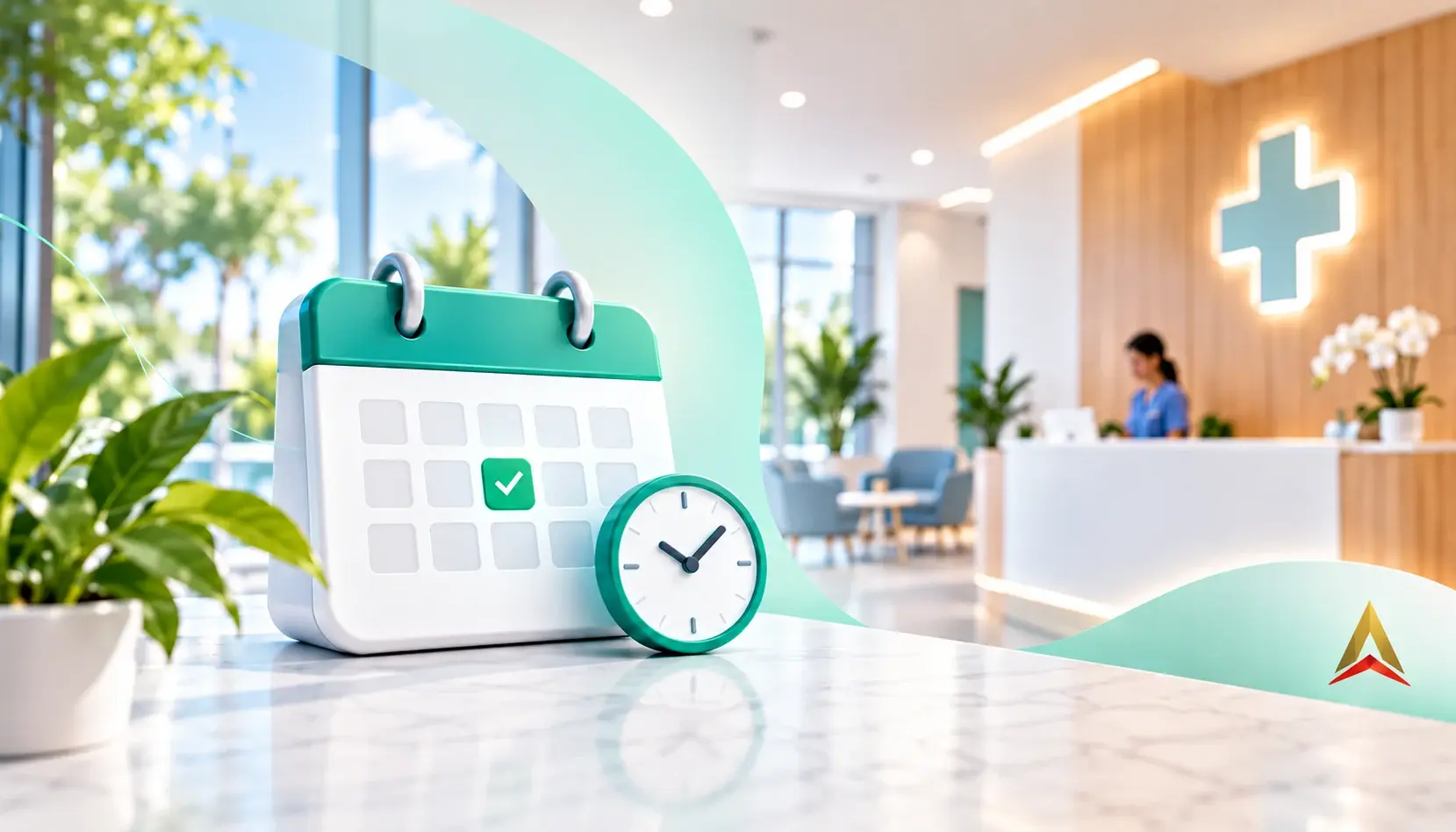 AI appointment booking in a hospital reception | AIGente